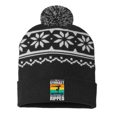 IM A Gymnast Even My Hands Are Ripped USA-Made Snowflake Beanie