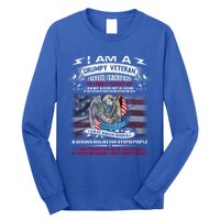 I'm A Grumpy Old Veteran I Sacrificed And Served Don't Regret Gift Long Sleeve Shirt