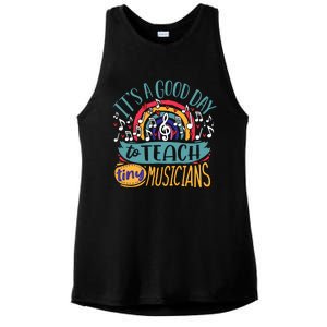 It's A Good Day To Teach Tiny Musicians Music Teacher Gift Ladies PosiCharge Tri-Blend Wicking Tank