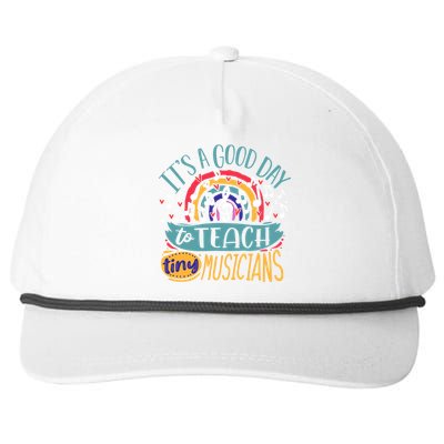 It's A Good Day To Teach Tiny Musicians Music Teacher Gift Snapback Five-Panel Rope Hat