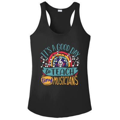 It's A Good Day To Teach Tiny Musicians Music Teacher Gift Ladies PosiCharge Competitor Racerback Tank