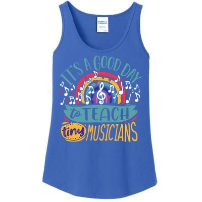 It's A Good Day To Teach Tiny Musicians Music Teacher Gift Ladies Essential Tank