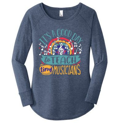 It's A Good Day To Teach Tiny Musicians Music Teacher Gift Women's Perfect Tri Tunic Long Sleeve Shirt