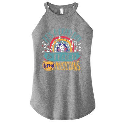 It's A Good Day To Teach Tiny Musicians Music Teacher Gift Women’s Perfect Tri Rocker Tank