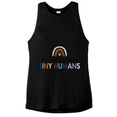 It's A Good Day To Teach Tiny Humans Gift For Teacher Ladies PosiCharge Tri-Blend Wicking Tank