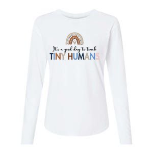 It's A Good Day To Teach Tiny Humans Gift For Teacher Womens Cotton Relaxed Long Sleeve T-Shirt