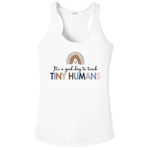 It's A Good Day To Teach Tiny Humans Gift For Teacher Ladies PosiCharge Competitor Racerback Tank