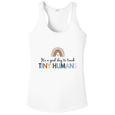 It's A Good Day To Teach Tiny Humans Gift For Teacher Ladies PosiCharge Competitor Racerback Tank