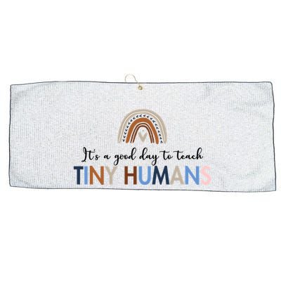 It's A Good Day To Teach Tiny Humans Gift For Teacher Large Microfiber Waffle Golf Towel
