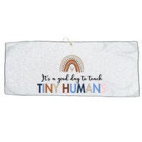 It's A Good Day To Teach Tiny Humans Gift For Teacher Large Microfiber Waffle Golf Towel
