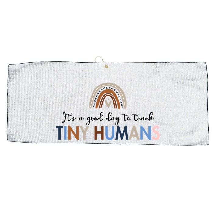 It's A Good Day To Teach Tiny Humans Gift For Teacher Large Microfiber Waffle Golf Towel