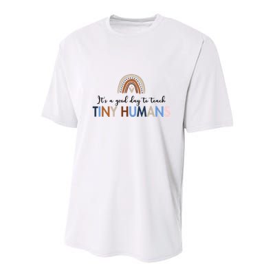 It's A Good Day To Teach Tiny Humans Gift For Teacher Youth Performance Sprint T-Shirt