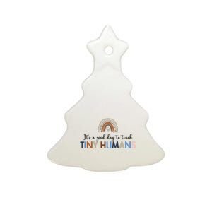 It's A Good Day To Teach Tiny Humans Gift For Teacher Ceramic Tree Ornament