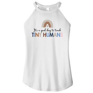 It's A Good Day To Teach Tiny Humans Gift For Teacher Women's Perfect Tri Rocker Tank