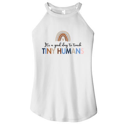It's A Good Day To Teach Tiny Humans Gift For Teacher Women's Perfect Tri Rocker Tank