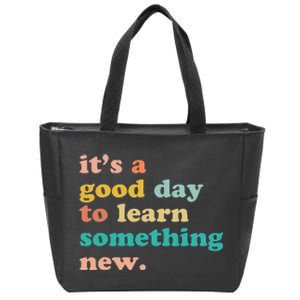 It's A Good Day To Learn Something New Retro Back To School Zip Tote Bag