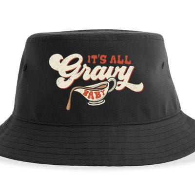 Its All Gravy Thanksgiving Sustainable Bucket Hat