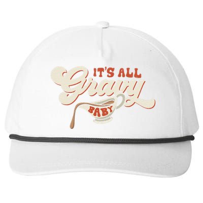 Its All Gravy Thanksgiving Snapback Five-Panel Rope Hat