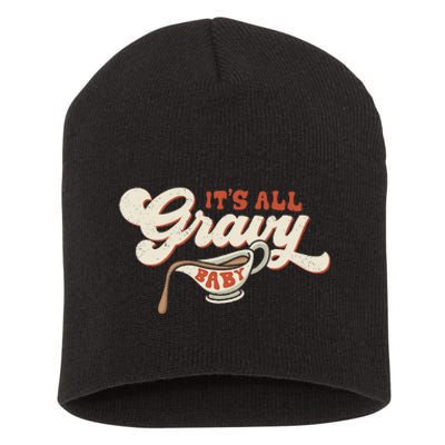 Its All Gravy Thanksgiving Short Acrylic Beanie