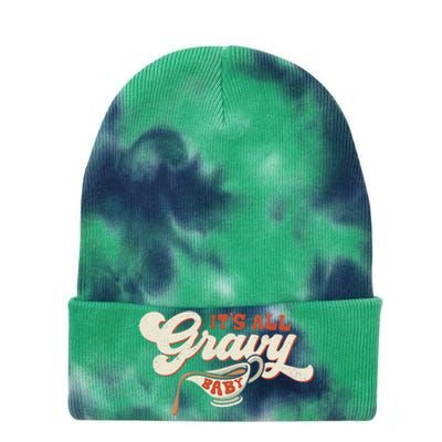 Its All Gravy Thanksgiving Tie Dye 12in Knit Beanie