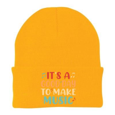 Its A Good Day To Make Music Musician Band Music Teacher Knit Cap Winter Beanie