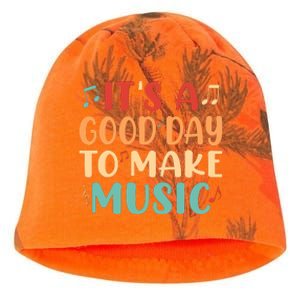 Its A Good Day To Make Music Musician Band Music Teacher Kati - Camo Knit Beanie