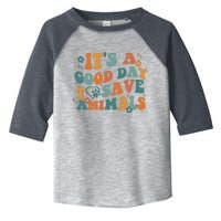 It's A Good Day To Save Animals Vet Tech Toddler Fine Jersey T-Shirt