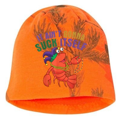 It Aint Gonna Suck Itself Crawfish Mardi Gras Funny Kati - Camo Knit Beanie