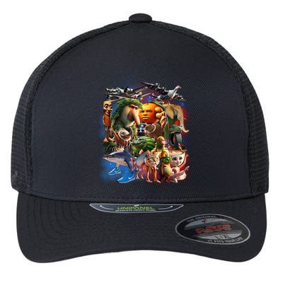 Italian-Brainrot AI Generated Animals Gen Z Flexfit Unipanel Trucker Cap