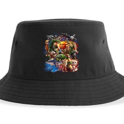 Italian-Brainrot AI Generated Animals Gen Z Sustainable Bucket Hat
