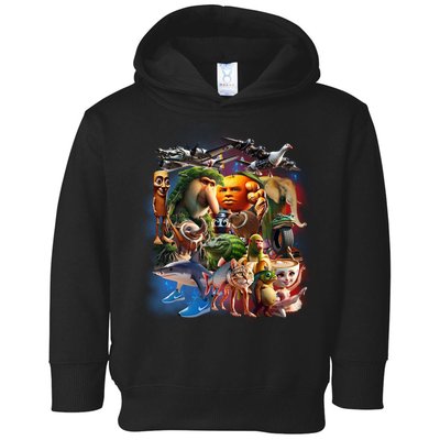 Italian-Brainrot AI Generated Animals Gen Z Toddler Hoodie