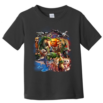 Italian-Brainrot AI Generated Animals Gen Z Toddler T-Shirt