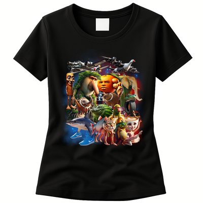 Italian-Brainrot AI Generated Animals Gen Z Womens T-Shirt