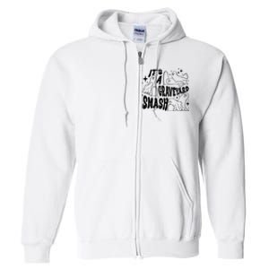 It’S A Graveyard Smash Halloween Ghost Trendy Spooky Full Zip Hoodie