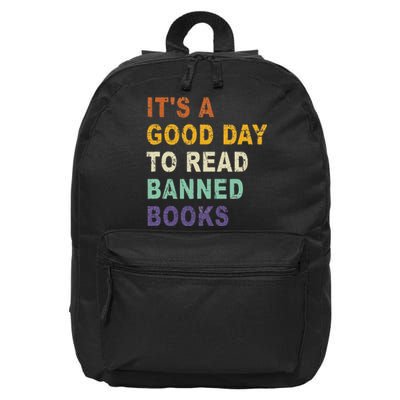 Its A Good Day To Read Banned Books Funny Retro Vintage 16 in Basic Backpack