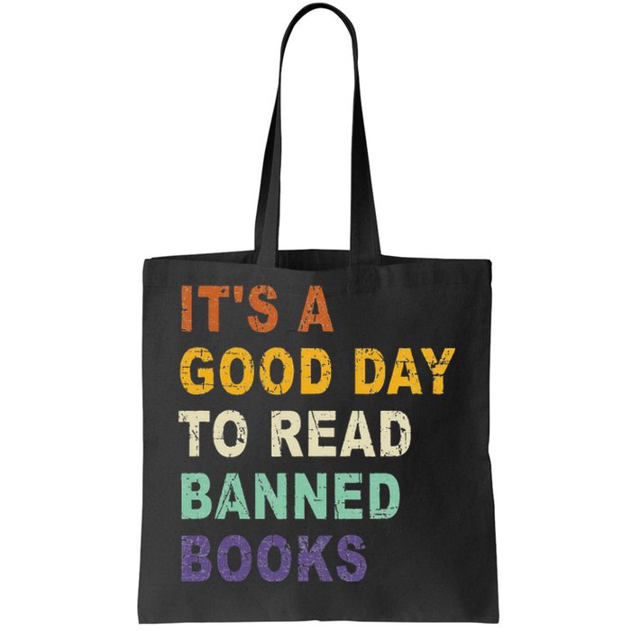 Its A Good Day To Read Banned Books Funny Retro Vintage Tote Bag