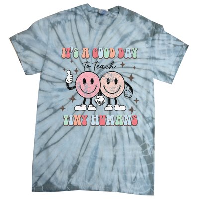 It's a good day to teach tiny humans retro happy face Tie-Dye T-Shirt