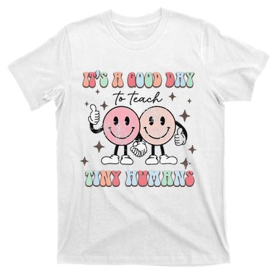 It's a good day to teach tiny humans retro happy face T-Shirt