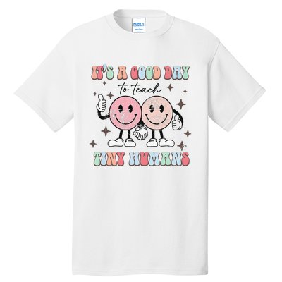 It's a good day to teach tiny humans retro happy face Tall T-Shirt