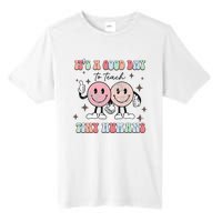 It's a good day to teach tiny humans retro happy face Tall Fusion ChromaSoft Performance T-Shirt