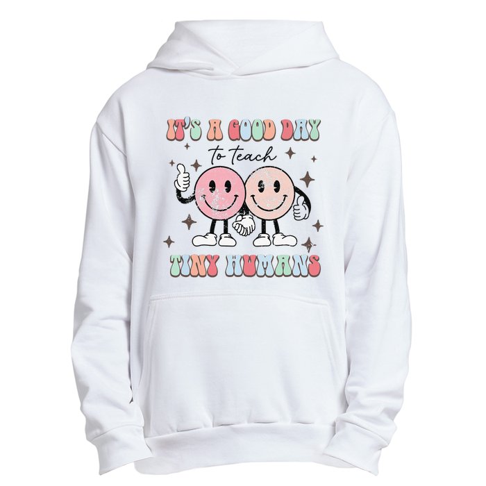 It's a good day to teach tiny humans retro happy face Urban Pullover Hoodie