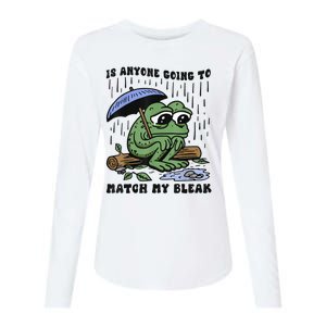 Is Anyone Going To Match My Bleak Womens Cotton Relaxed Long Sleeve T-Shirt