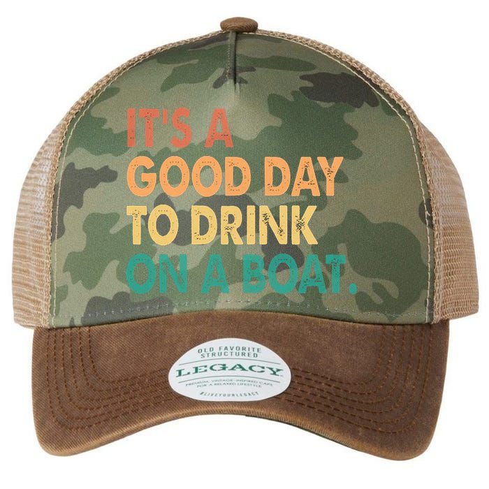 It's A Good Day To Drink On A Boat Legacy Tie Dye Trucker Hat