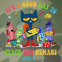 It's A Good Day To Teach Tiny Humans PreK Cat Teacher Lover Legacy Tie Dye Trucker Hat