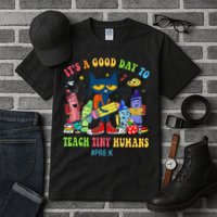 It's A Good Day To Teach Tiny Humans PreK Cat Teacher Lover Tall T-Shirt