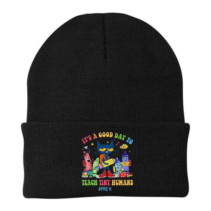 It's A Good Day To Teach Tiny Humans PreK Cat Teacher Lover Beanie