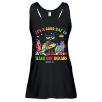 It's A Good Day To Teach Tiny Humans PreK Cat Teacher Lover Ladies Essential Flowy Tank