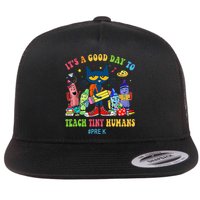 It's A Good Day To Teach Tiny Humans PreK Cat Teacher Lover Flatbill Hat