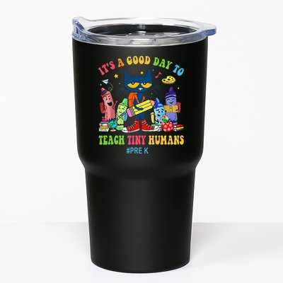 It's A Good Day To Teach Tiny Humans PreK Cat Teacher Lover Tumbler