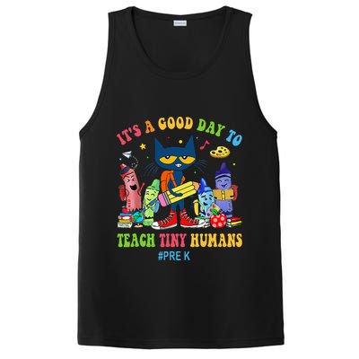 It's A Good Day To Teach Tiny Humans PreK Cat Teacher Lover PosiCharge Competitor Tank